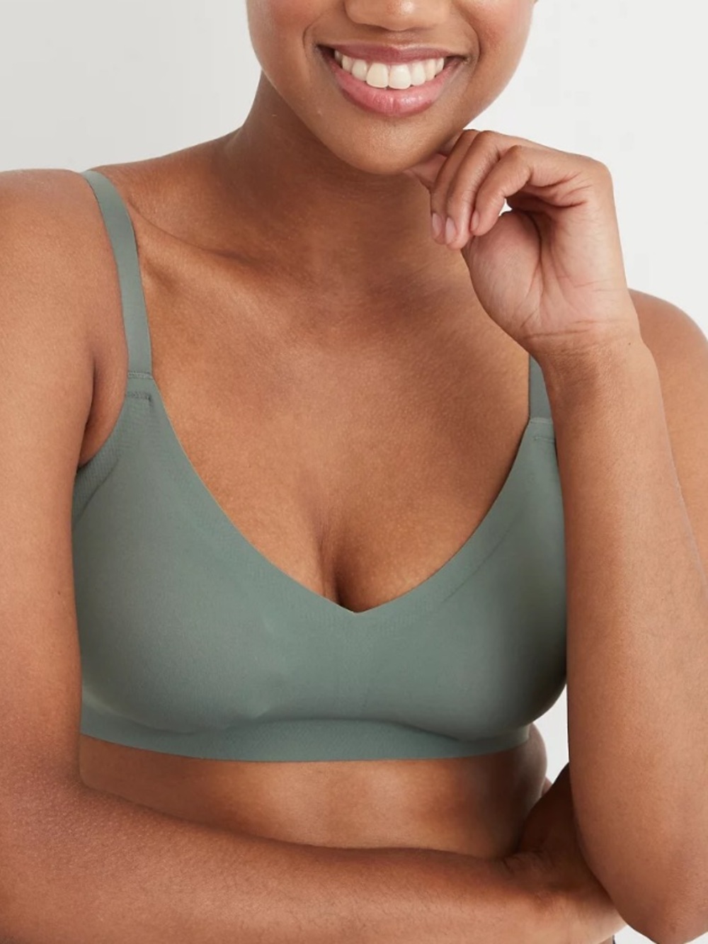NWT Aerie Smoothez Army Green Removable Pad Bra